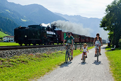 Familie Radfahren